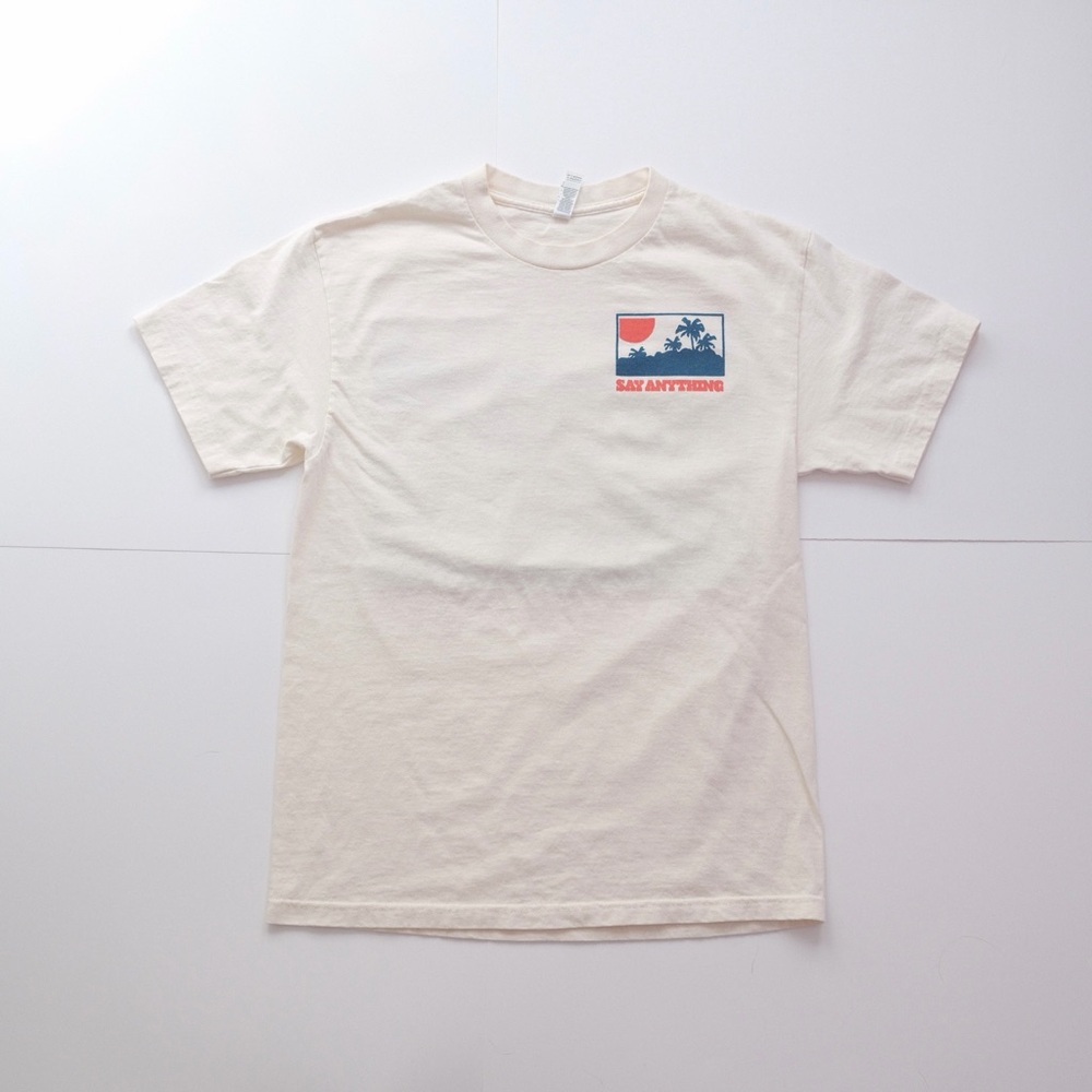 Say Anything Is A Real Band Tee Shirt - Cream Men's Medium M